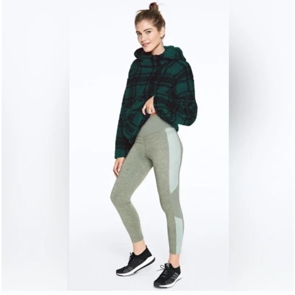 PINK Victoria's Secret Green and Gray Leggings